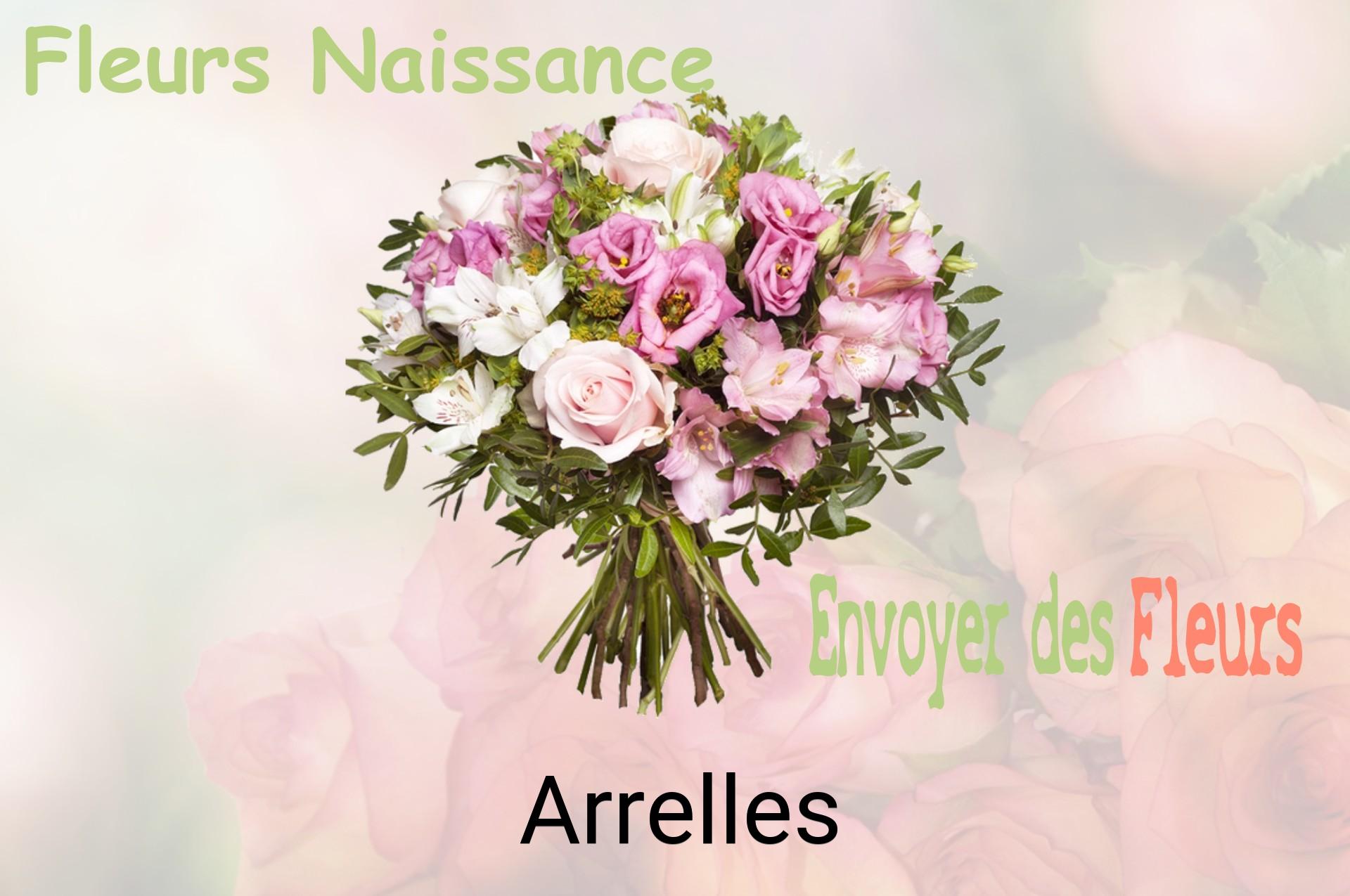 Bouquet de fleurs de naissance livré à Arrelles